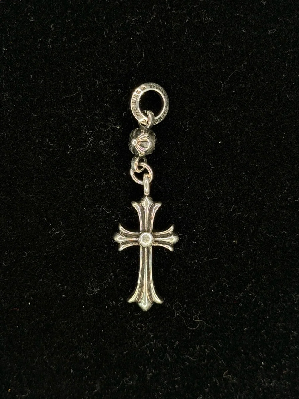 Chrome Hearts Classic Floral Cross with Ball Bail Unisex Pendant